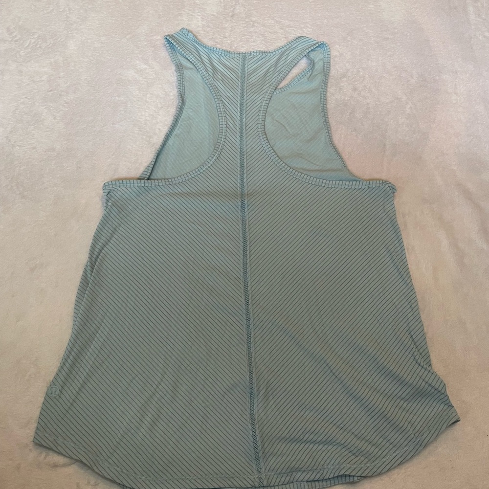 Lululemon light blue striped tank - Picture 2 of 3